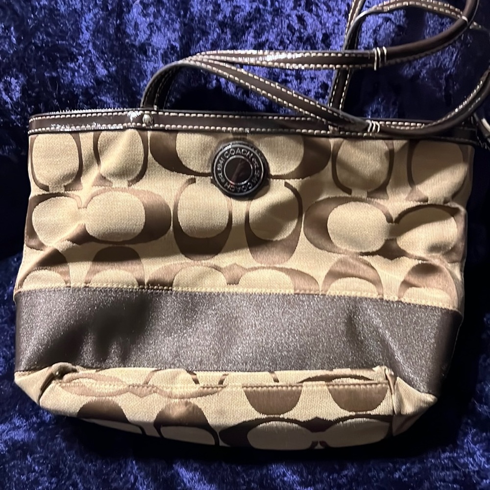 Coach Tan Satchel Purse
